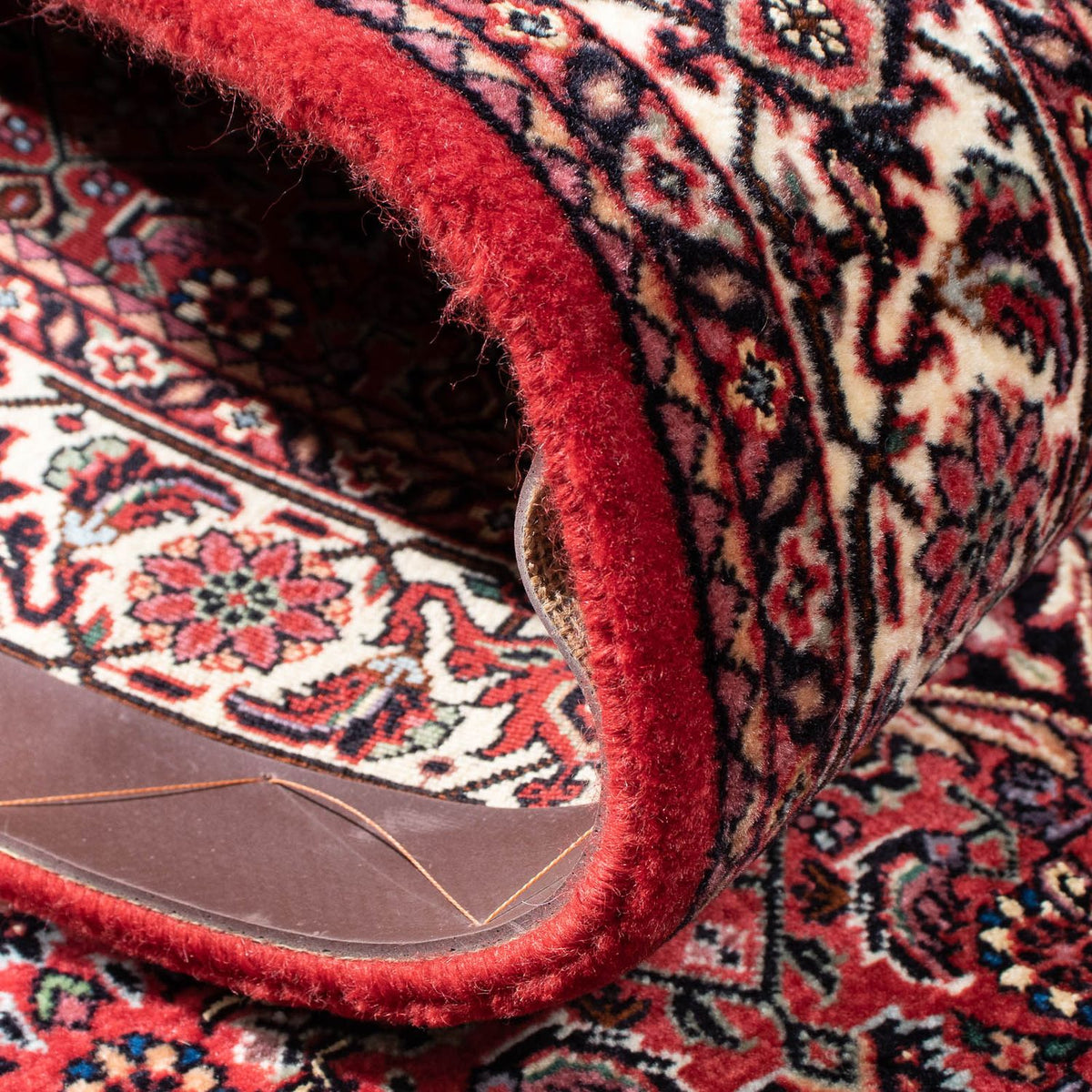 Loper Perzisch tapijt - Bijar - 313 x 82 cm - donkerrood