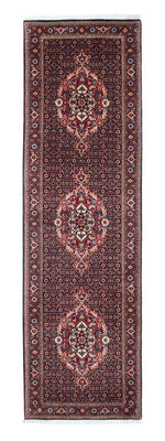Loper Perzisch tapijt - Bijar - 298 x 82 cm - donkerblauw