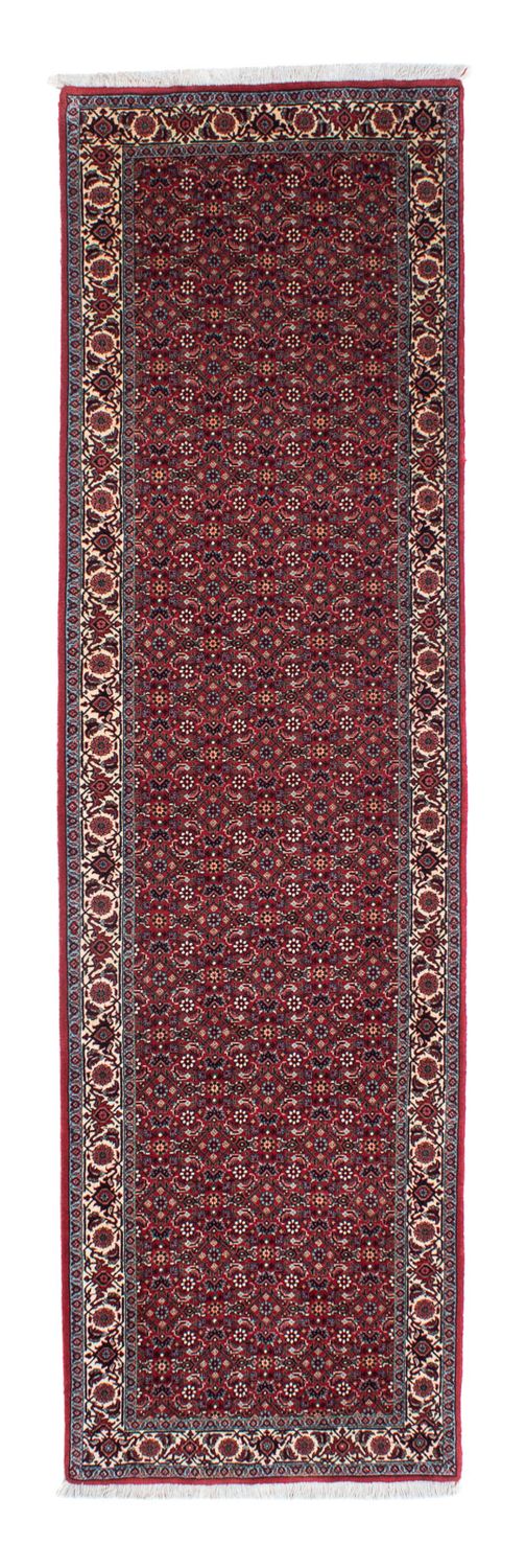 Loper Perzisch tapijt - Bijar - 302 x 81 cm - rood