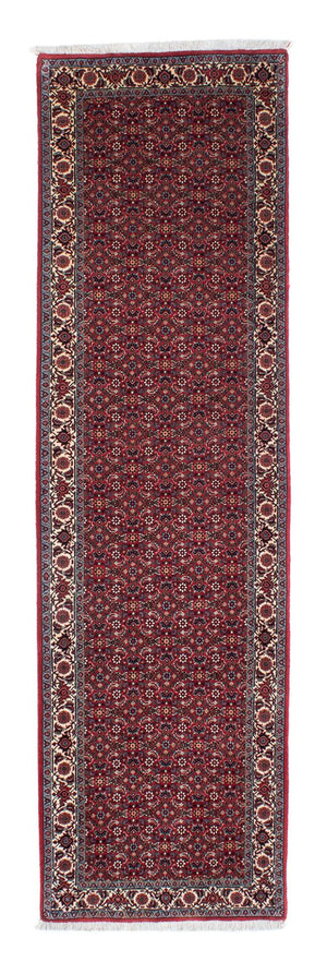 Loper Perzisch tapijt - Bijar - 302 x 81 cm - rood