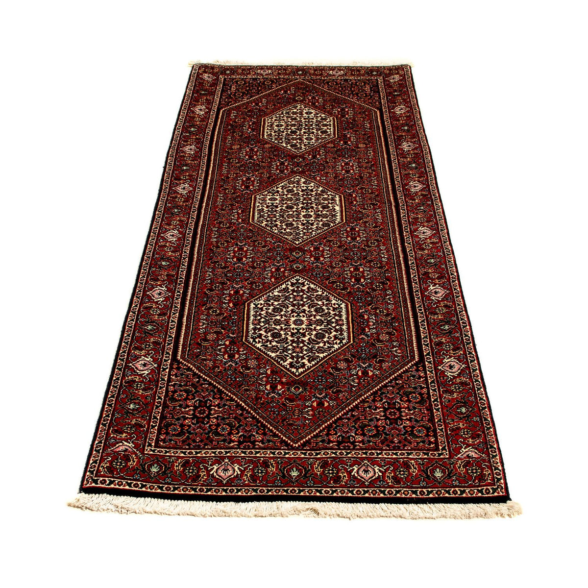 Loper Perzisch tapijt - Bijar - 221 x 73 cm - veelkleurig