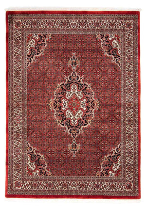 Perzisch tapijt - Bijar - 233 x 168 cm - donkerrood