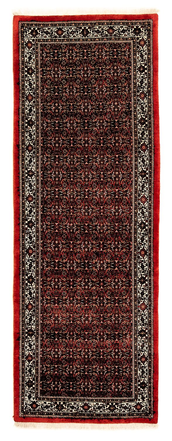 Loper Perzisch tapijt - Bijar - 293 x 100 cm - donkerrood