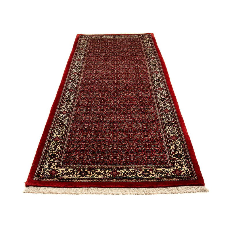 Loper Perzisch tapijt - Bijar - 293 x 100 cm - donkerrood