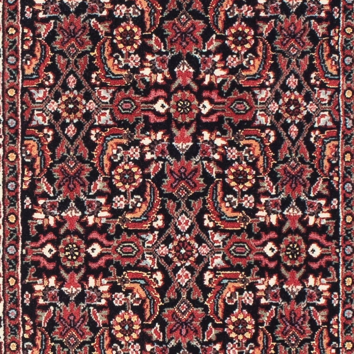 Loper Perzisch tapijt - Bijar - 195 x 48 cm - donkerblauw