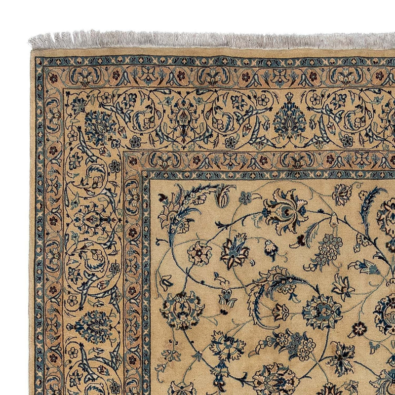 Perzisch tapijt - Nain - Koninklijk - 343 x 247 cm - lichtbruin