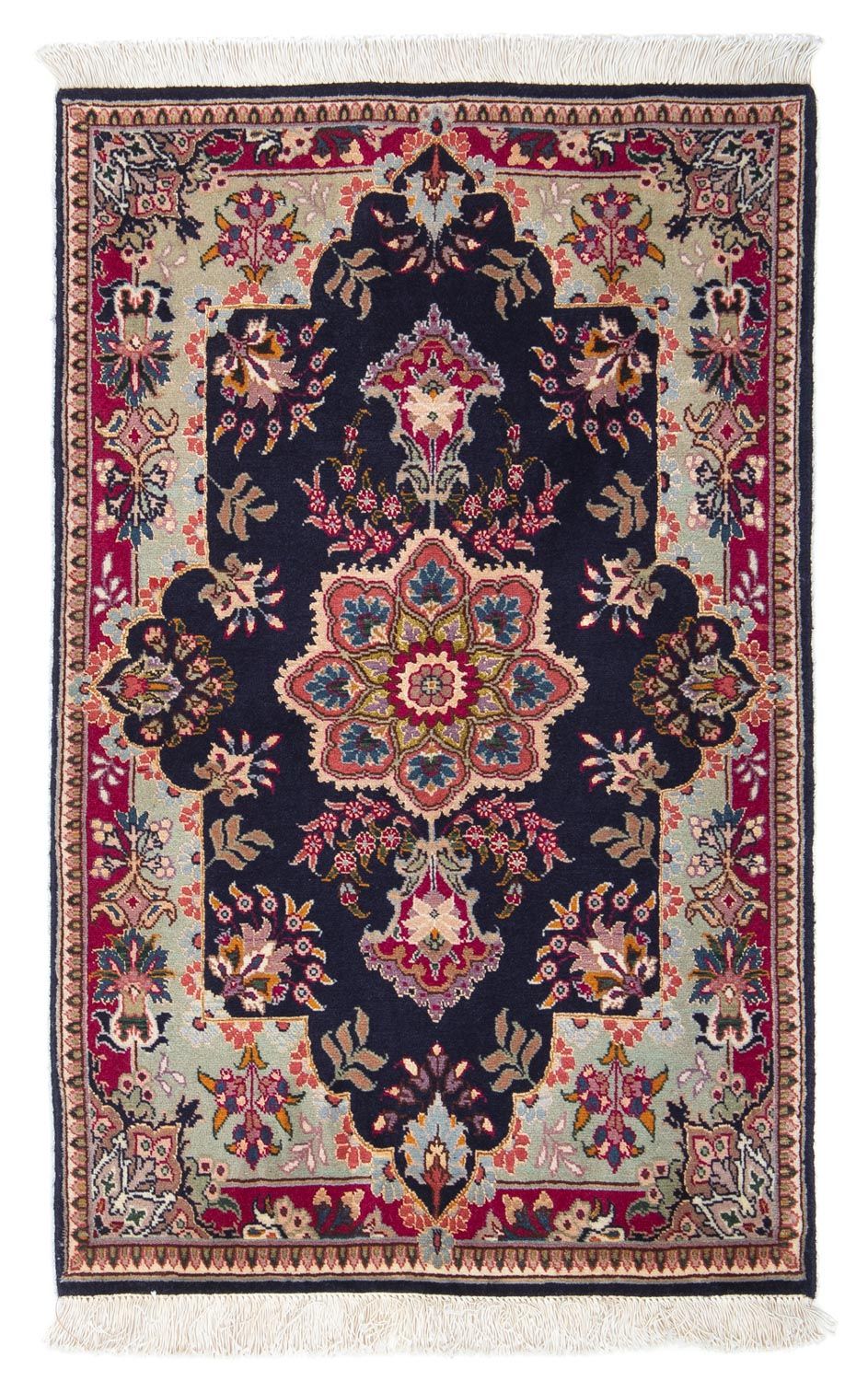 Perzisch tapijt - Tabriz - Royal - 90 x 60 cm - donkerblauw