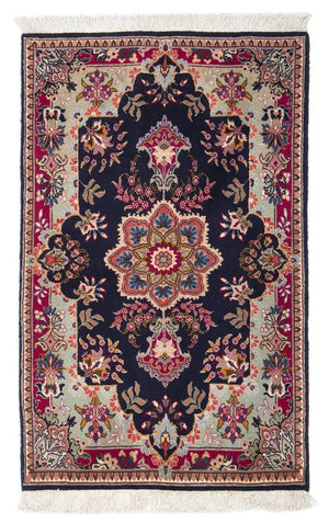 Perzisch tapijt - Tabriz - Royal - 90 x 60 cm - donkerblauw