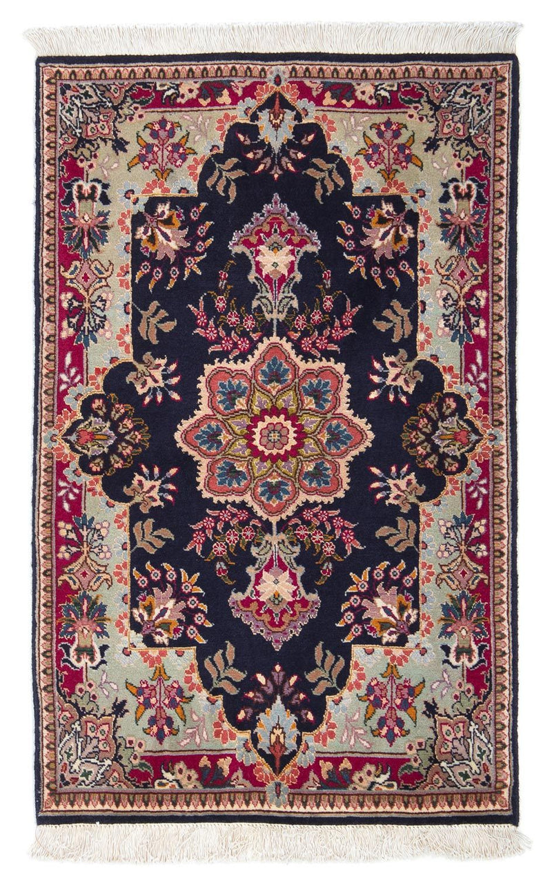Perzisch tapijt - Tabriz - Royal - 90 x 60 cm - donkerblauw