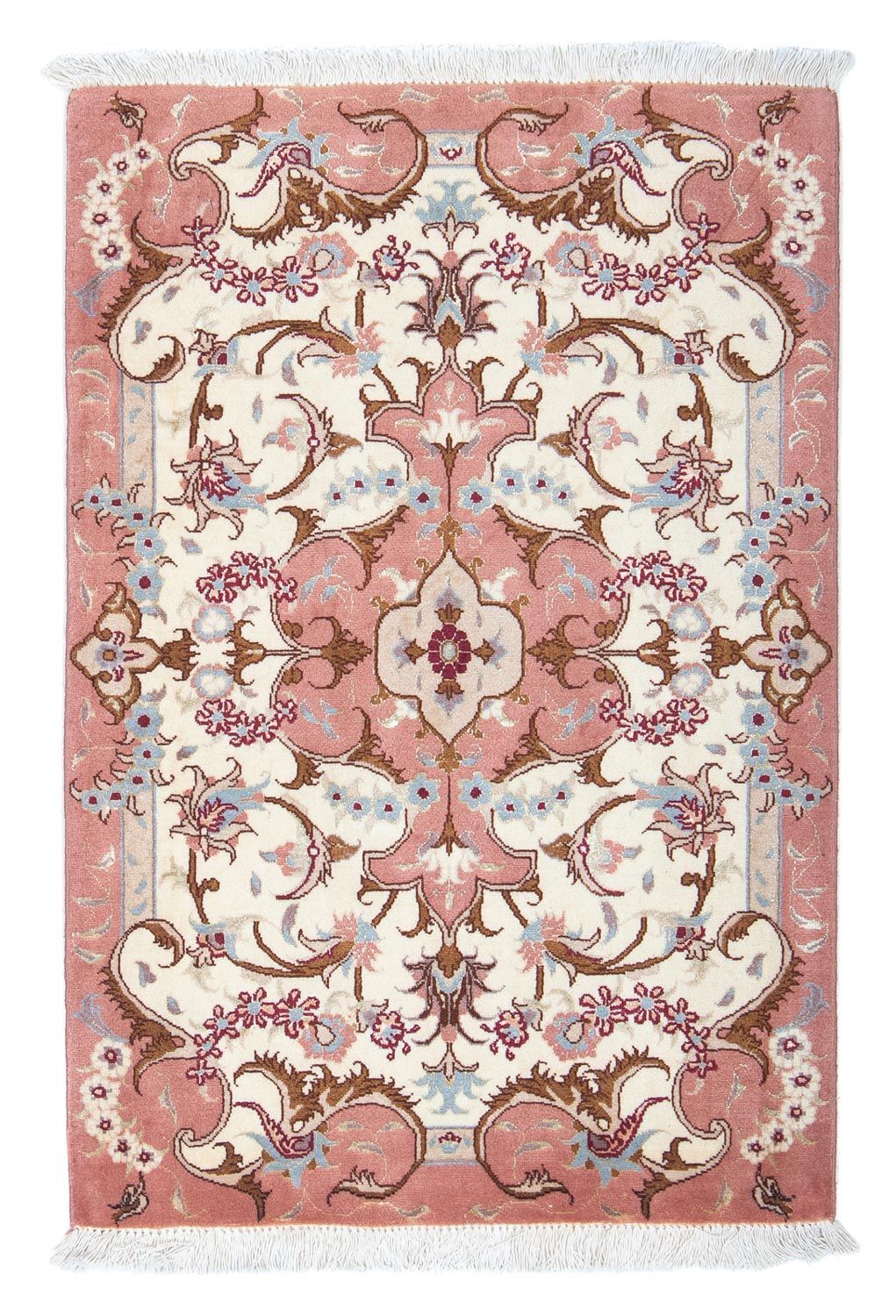 Perzisch tapijt - Tabriz - Royal - 90 x 61 cm - beige