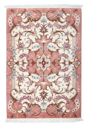 Perzisch tapijt - Tabriz - Royal - 90 x 61 cm - beige