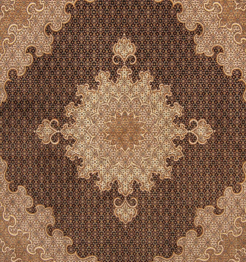 Perzisch tapijt - Tabriz - 270 x 252 cm - donkerblauw