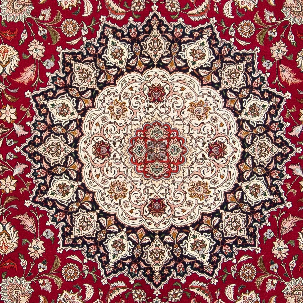 Perzisch tapijt - Tabriz - Royal vierkant  - 306 x 302 cm - donkerrood