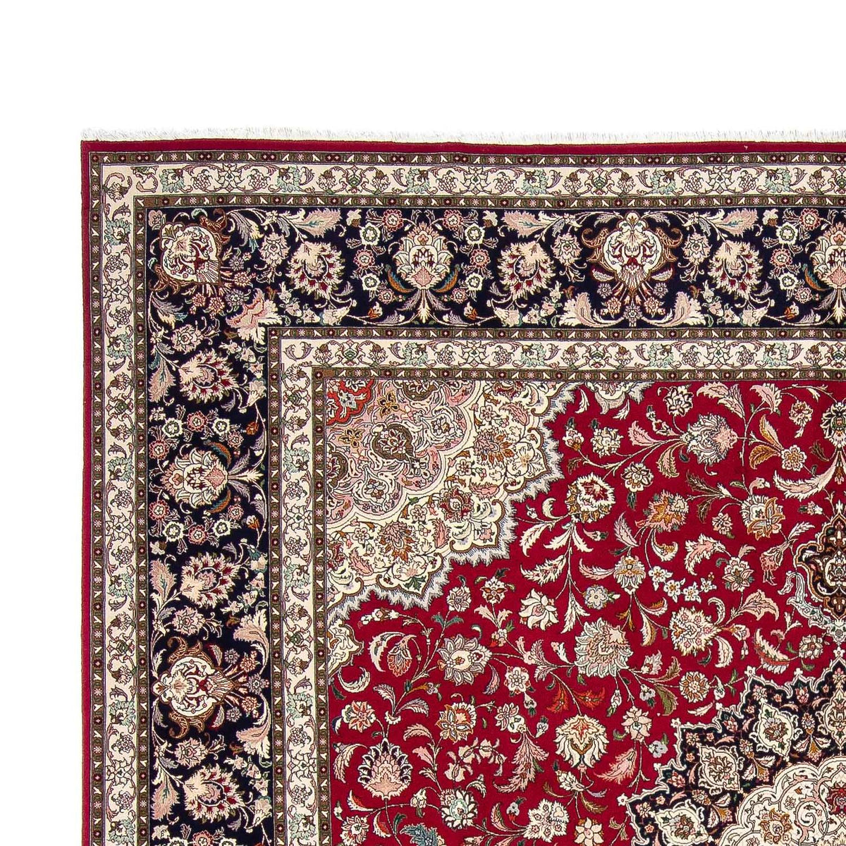 Perzisch tapijt - Tabriz - Royal vierkant  - 306 x 302 cm - donkerrood