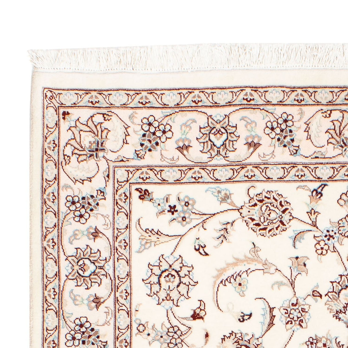 Perzisch tapijt - Nain - Koninklijk - 196 x 137 cm - beige