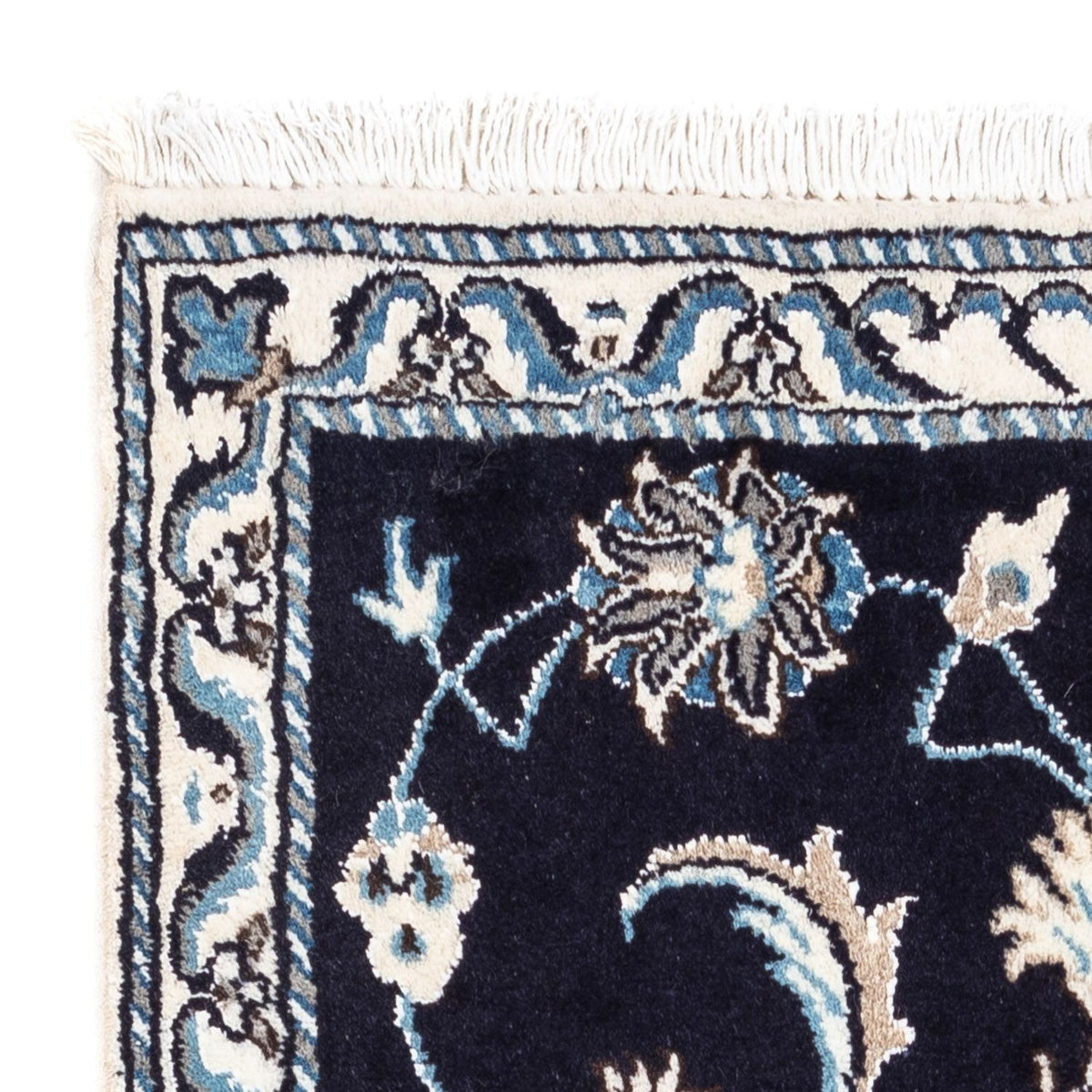 Perzisch tapijt - Nain - 142 x 62 cm - donkerblauw