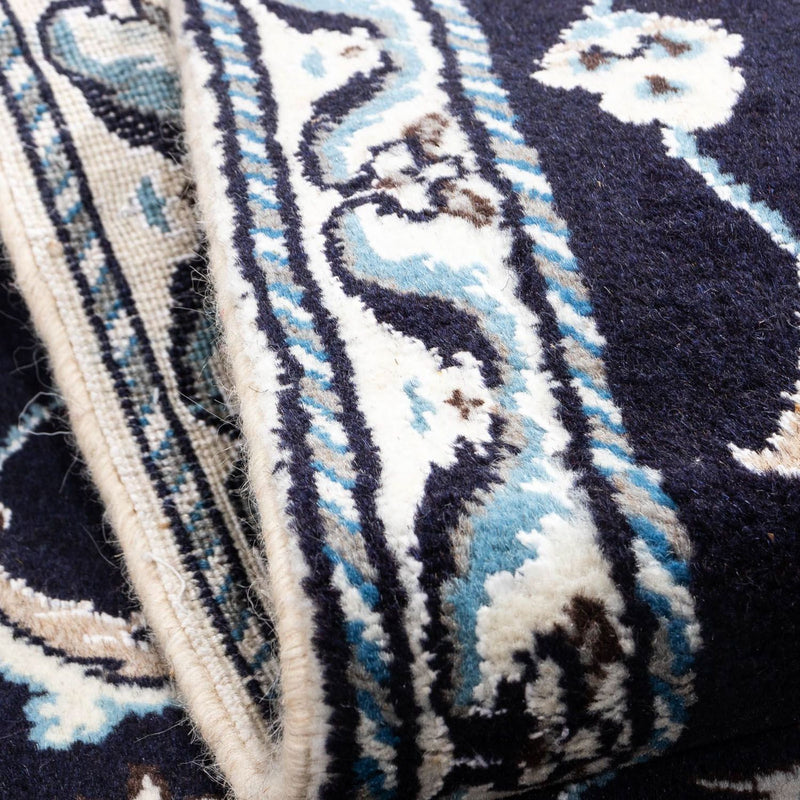 Perzisch tapijt - Nain - 142 x 62 cm - donkerblauw