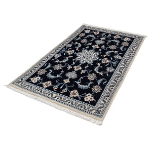 Perzisch tapijt - Nain - 156 x 98 cm - donkerblauw
