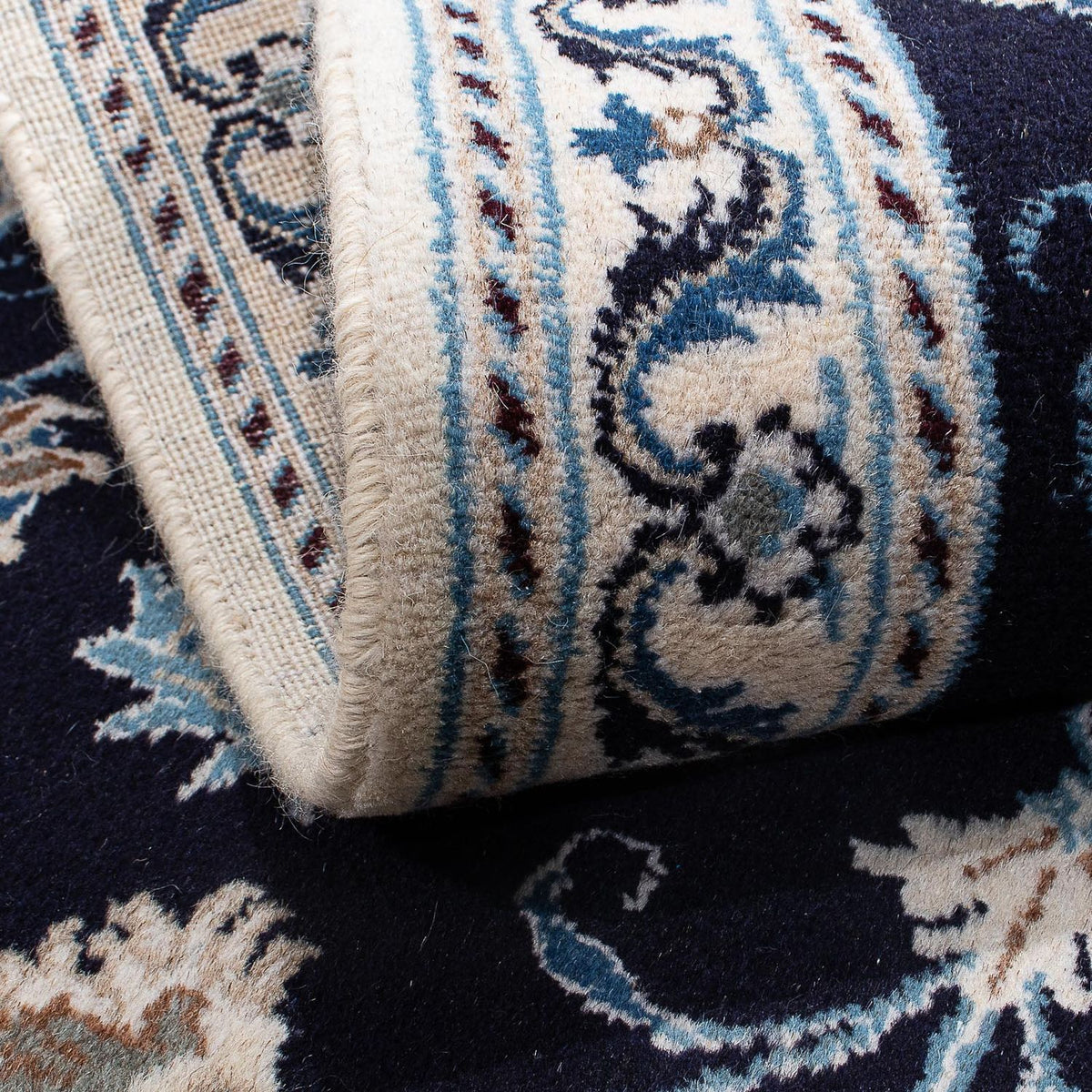 Perzisch tapijt - Nain - 156 x 98 cm - donkerblauw