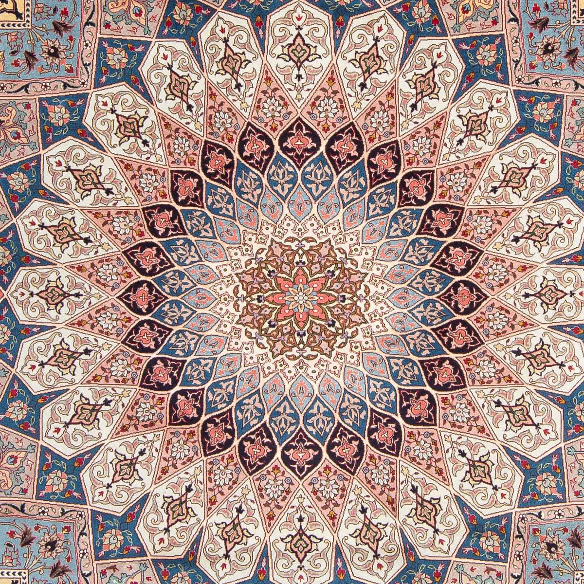 Perzisch tapijt - Tabriz - Royal vierkant  - 250 x 248 cm - lichtbruin
