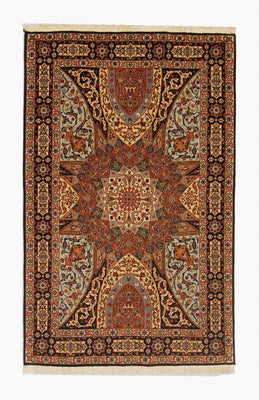 Perzisch tapijt - Tabriz - Royal - 154 x 98 cm - veelkleurig