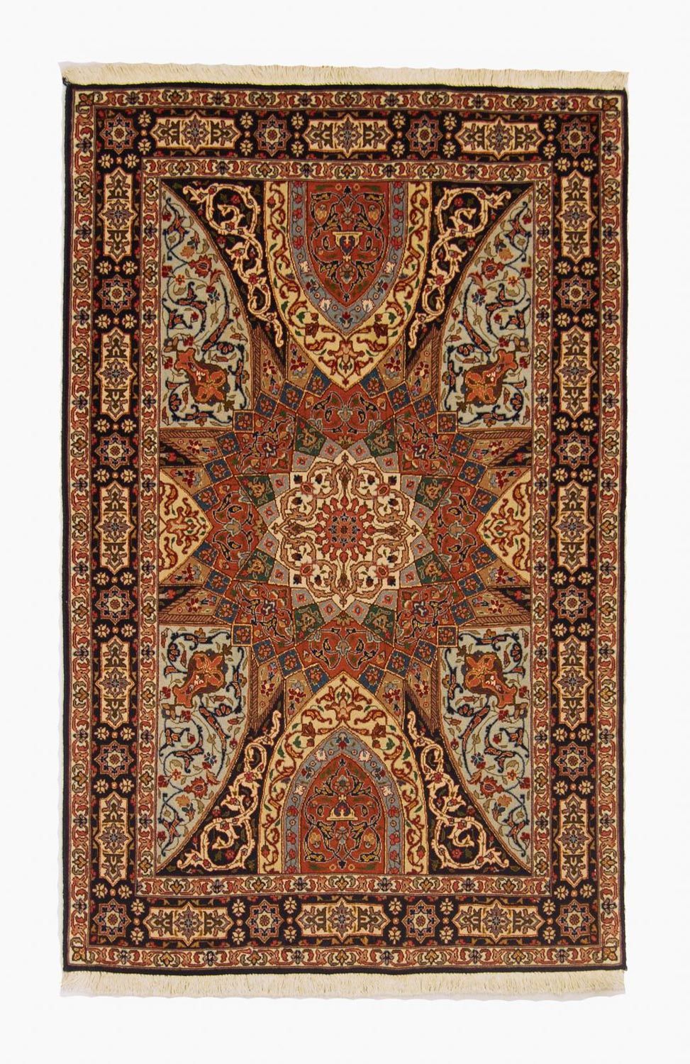 Perzisch tapijt - Tabriz - Royal - 154 x 98 cm - veelkleurig