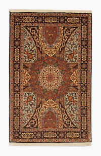 Perzisch tapijt - Tabriz - Royal - 154 x 98 cm - veelkleurig
