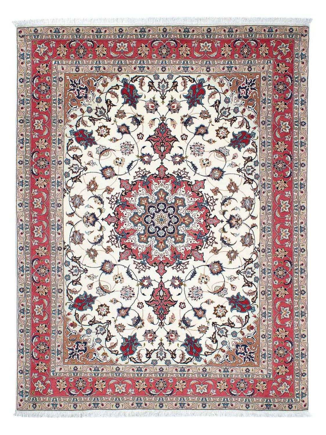 Perzisch tapijt - Tabriz - Royal - 206 x 150 cm - beige