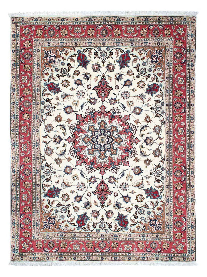 Perzisch tapijt - Tabriz - Royal - 206 x 150 cm - beige