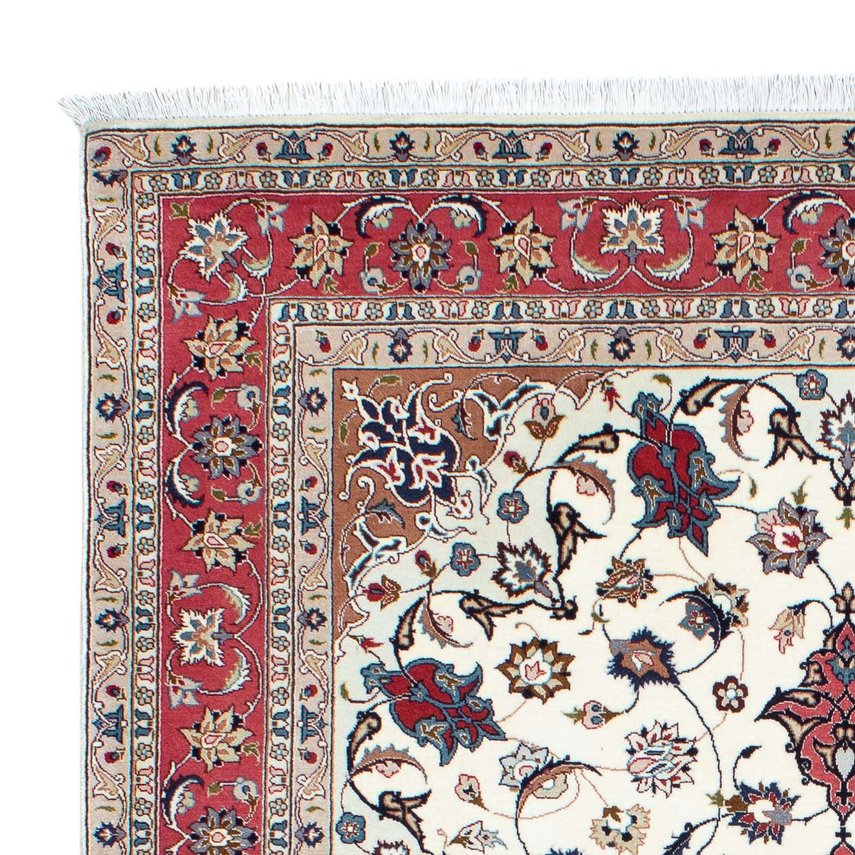 Perzisch tapijt - Tabriz - Royal - 206 x 150 cm - beige