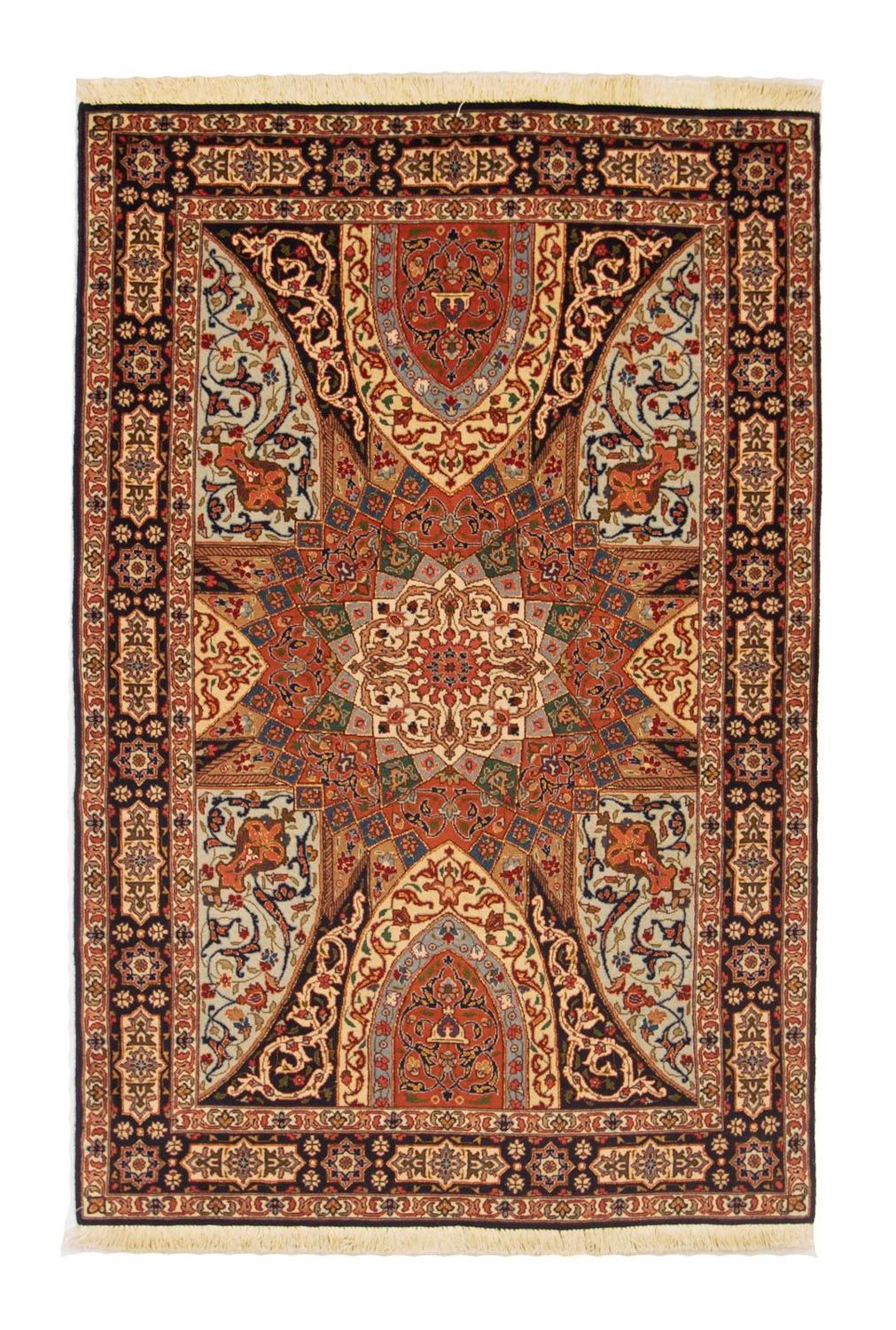 Perzisch tapijt - Tabriz - Royal - 153 x 100 cm - veelkleurig