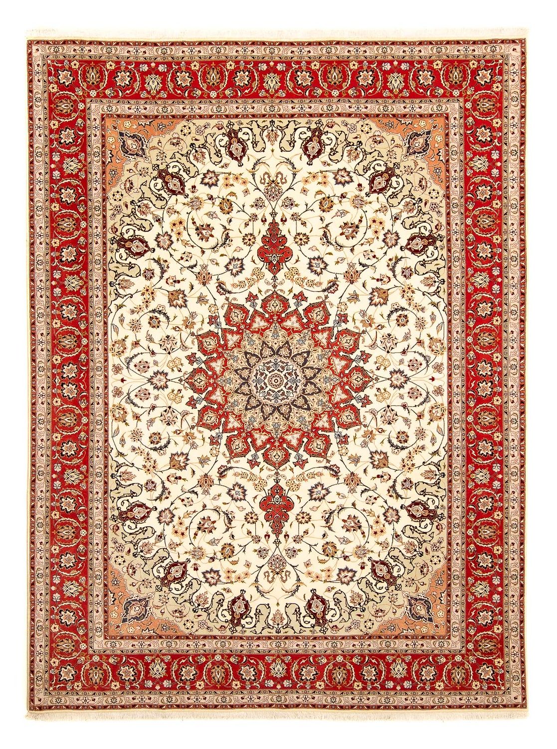 Perzisch tapijt - Tabriz - Royal - 345 x 250 cm - beige