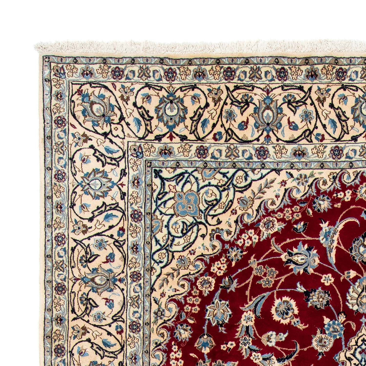 Perzisch tapijt - Nain - Koninklijk - 300 x 198 cm - rood