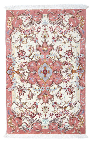 Perzisch tapijt - Tabriz - Royal - 93 x 60 cm - beige