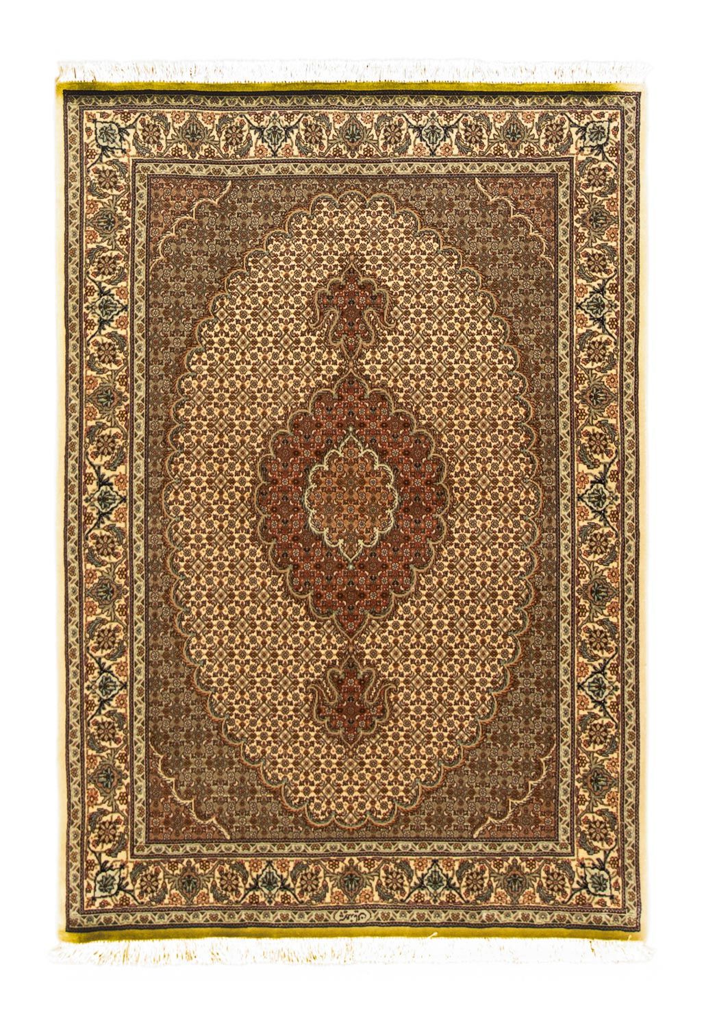 Perzisch tapijt - Tabriz - Royal - 148 x 102 cm - beige
