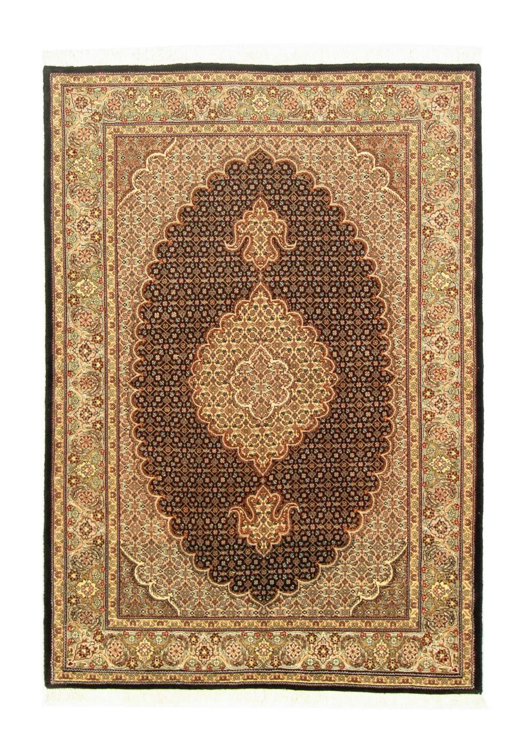 Perzisch tapijt - Tabriz - Royal - 148 x 102 cm - zwart