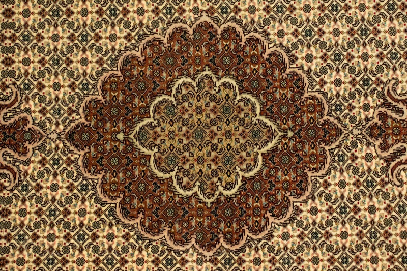 Perzisch tapijt - Tabriz - Royal - 146 x 107 cm - beige