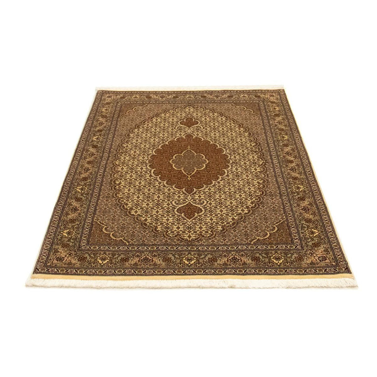 Perzisch tapijt - Tabriz - Royal - 150 x 102 cm - beige