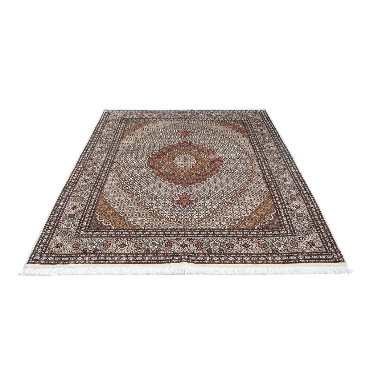 Perzisch tapijt - Tabriz - 202 x 151 cm - beige
