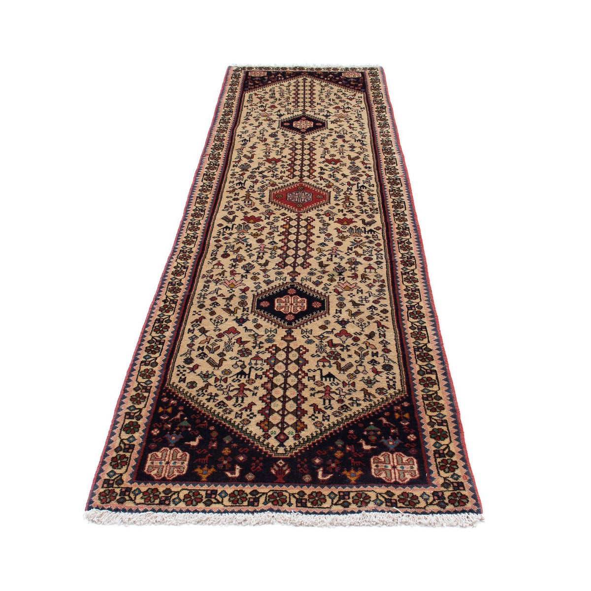 Loper Perzisch Tapijt - Nomadisch - 300 x 76 cm - beige