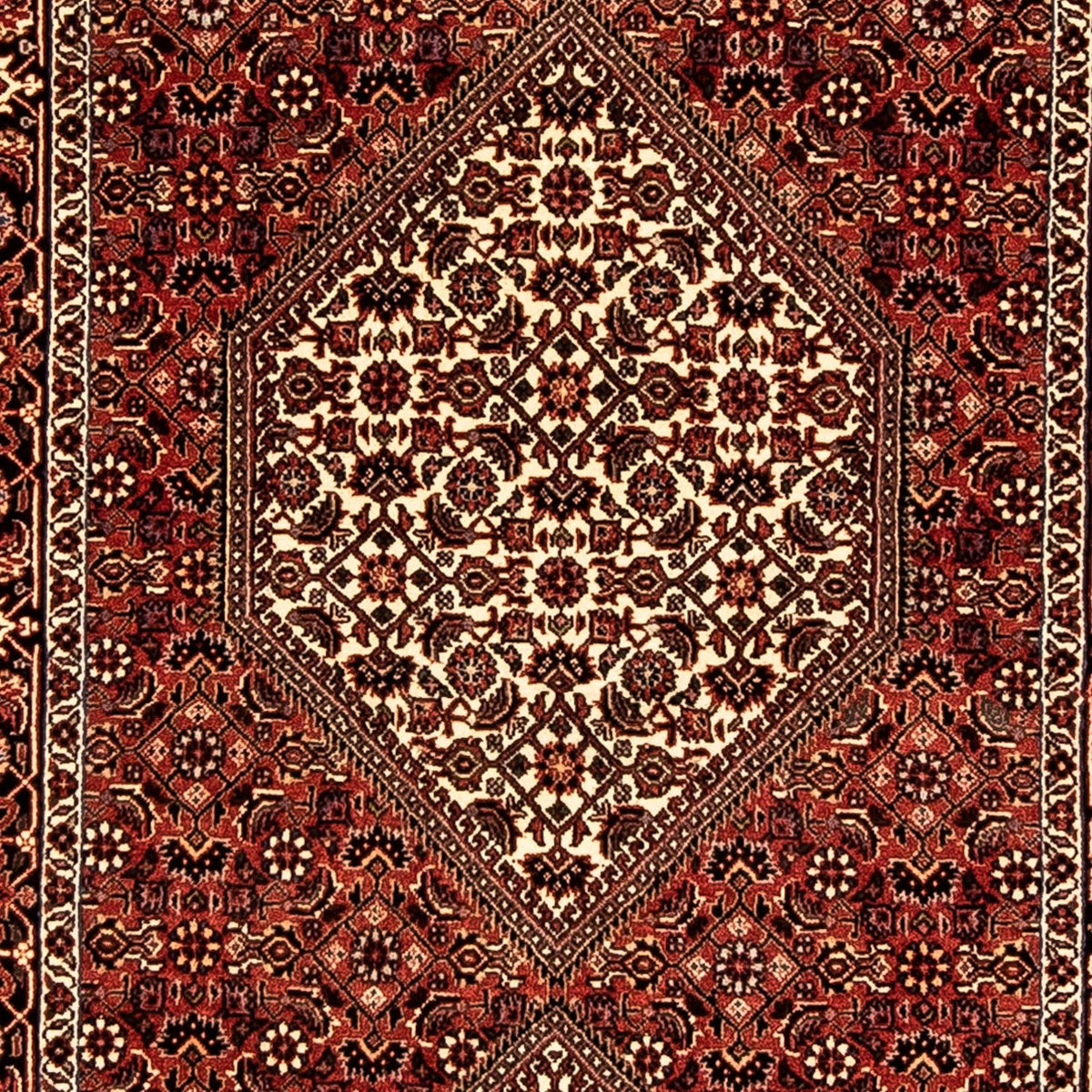 Loper Perzisch tapijt - Bijar - 318 x 83 cm - donkerrood