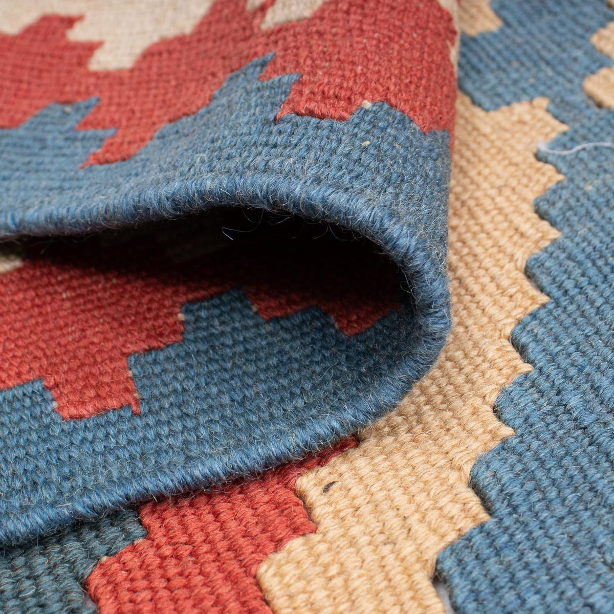 Kelim tapijt - Oosters - 183 x 124 cm - blauw