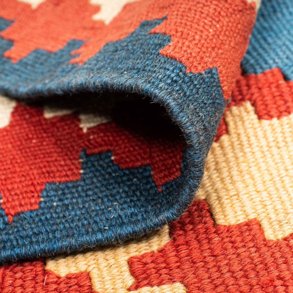 Kelim tapijt - Oosters - 177 x 117 cm - blauw