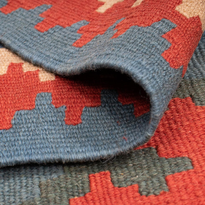 Kelim tapijt - Oosters - 170 x 117 cm - blauw