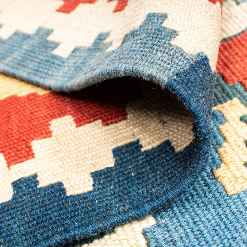 Kelim tapijt - Oosters - 173 x 118 cm - blauw