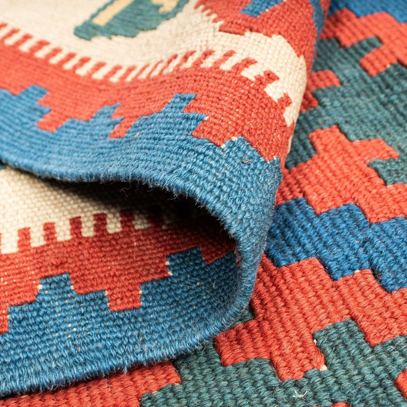 Kelim tapijt - Oosters - 185 x 112 cm - blauw