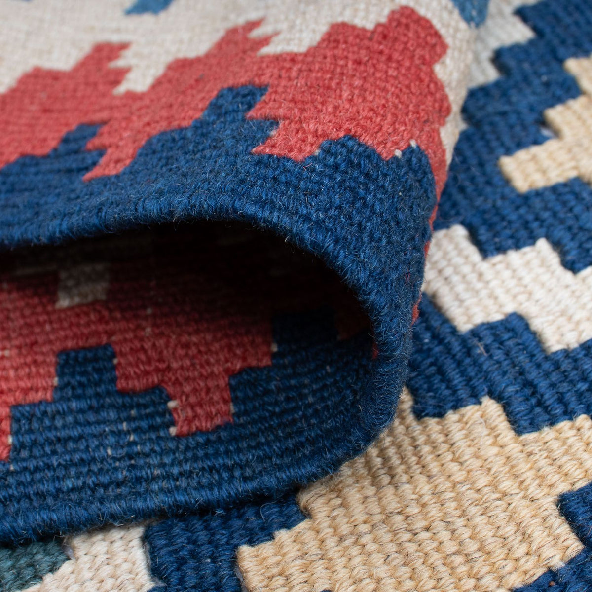 Kelim tapijt - Oosters - 174 x 115 cm - blauw