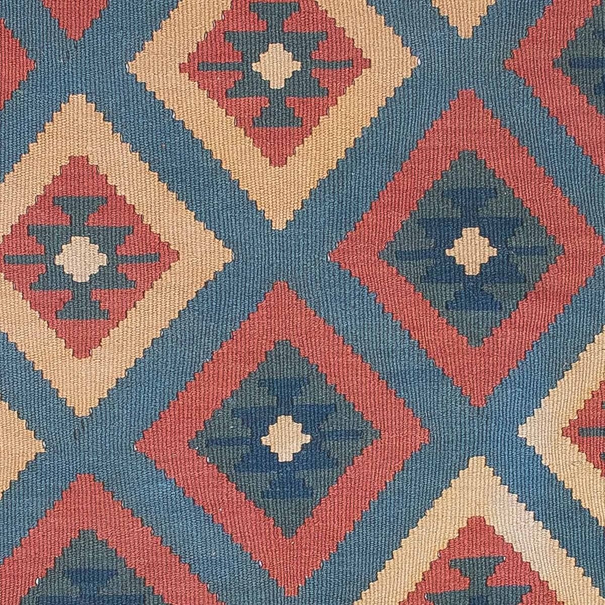 Kelim tapijt - Oosters - 172 x 125 cm - blauw