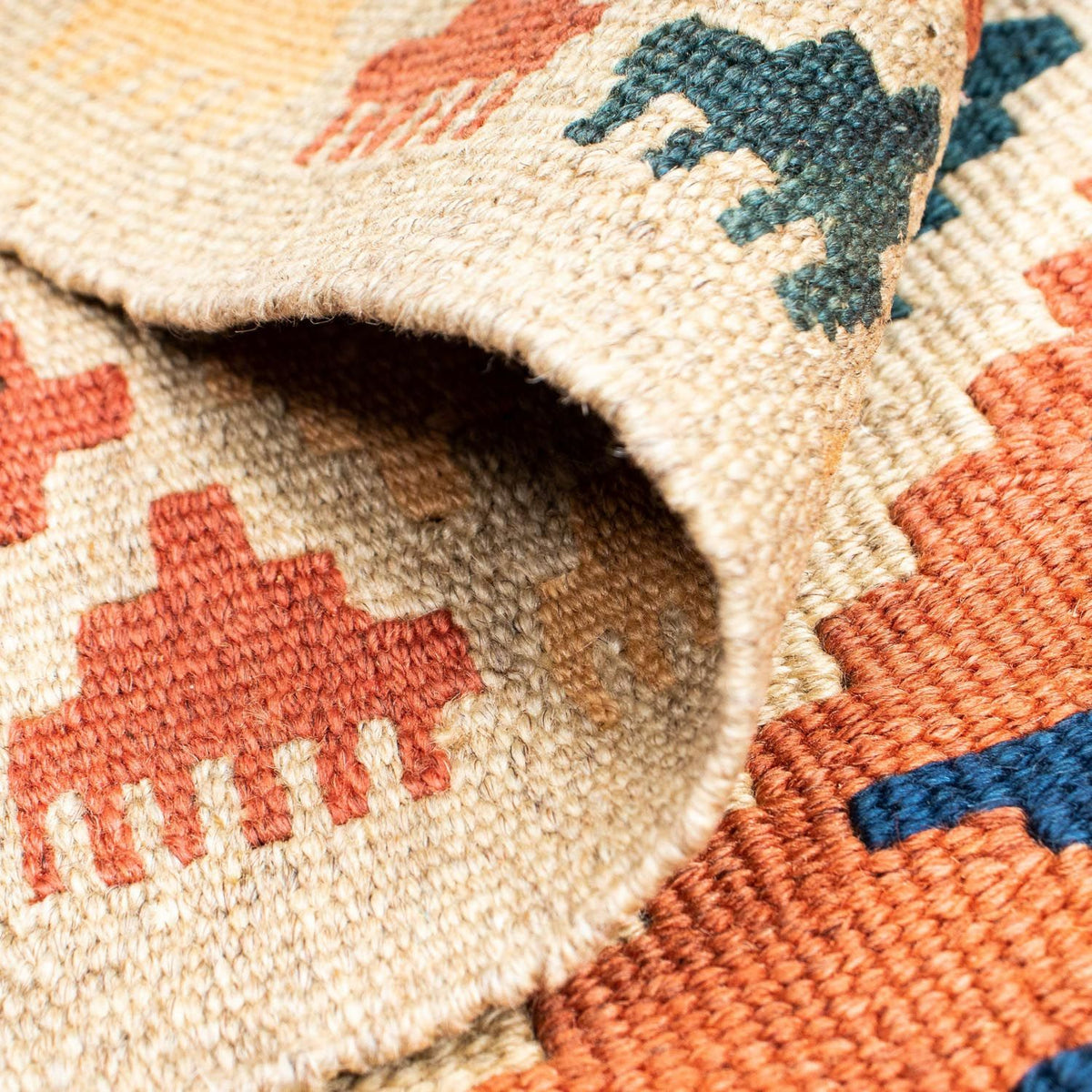 Kelim tapijt - Oosters - 148 x 106 cm - bruin