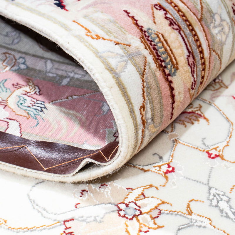 Loper Perzisch tapijt - Tabriz - Royal - 202 x 100 cm - beige